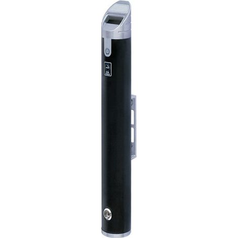 Posacenere a parete compatto con serratura colore nero - Wall (1/4)