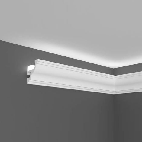 PROVISTON  Lichtleiste  Polymer  40 x 45 x 2000 mm  Weiß  Indirekte Beleuchtung  Led-Beleuchtung (1/5)