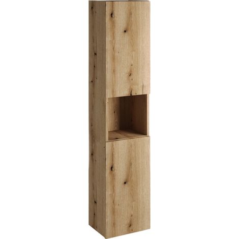 Colonne de salle de bain - H 140 x L 30 x P 25 cm - Astral oak - Livraison gratuite
