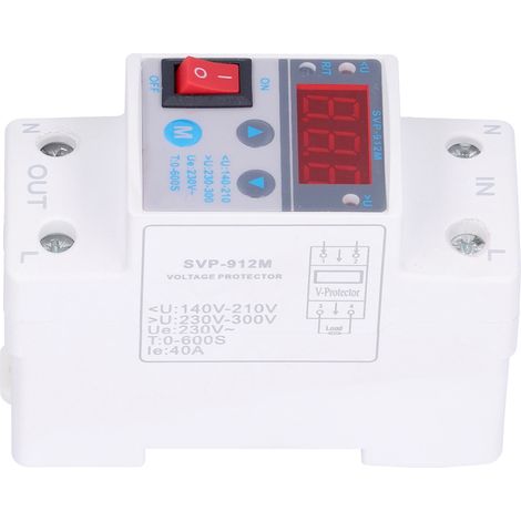 Protecteur de surtension SVP‑912M 220V 40A pour usage industriel - Dispositif de protection contre les surtensions, fournitures industrielles. (1/5)