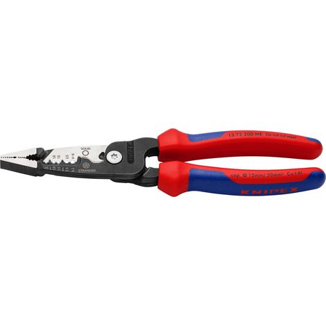 Draper KNIPEX 13191 Wire Stripper - Metric Version, 200mm, Multi-Component Black Atramentized Handles