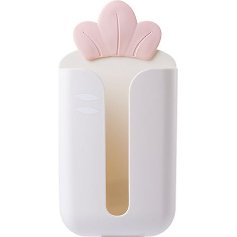 Porte-papier toilette, joli porte-papier toilette, boîte de rangement murale pour cuisine, salle de bain, plan de travail (couleur : blanc) (1/3)