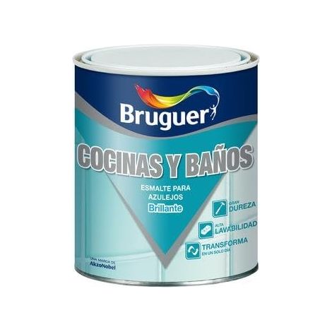 Bruguer Esmalte para azulejos cocinas y baños Azul pacífico 750 Ml (1/6)