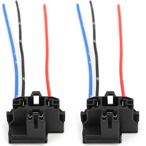 2 Stück H4-Glühlampenfassungen (weiblich) mit Kupferdraht, hochhitzebeständig, Plug & Play, 12 V (1/5)