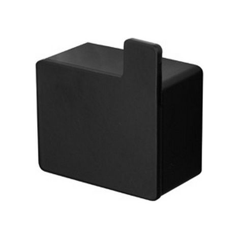 Appendino bagno gancio a destra in acciaio inox nero opaco  NUEVO-N kamalu