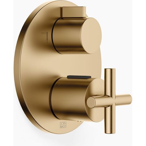 Thermostat encastré TARA de Dornbracht avec régulation de débit à
