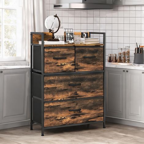 Armoire de rangement en polyester acier 60 x 29 x 85 cm (1/5)