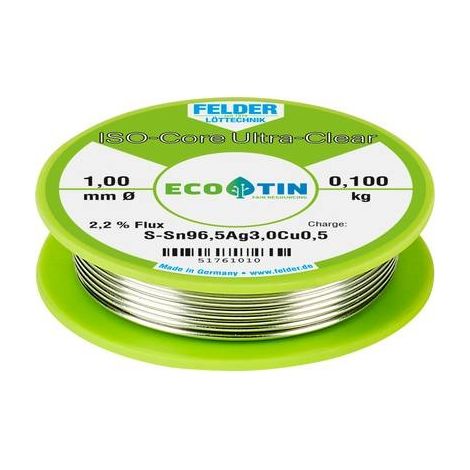 Felder Löttechnik ISO-Core Ultra Clear hilo de soldadura incoloro