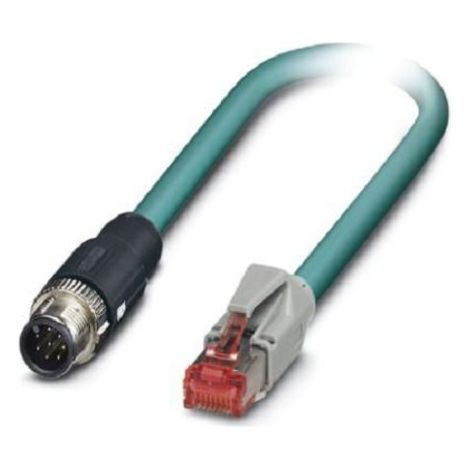 Câble Ethernet catégorie 5 Blindé Phoenix Contact, Bleu, 10m Avec connecteur Droit ( Prix pour 1 )