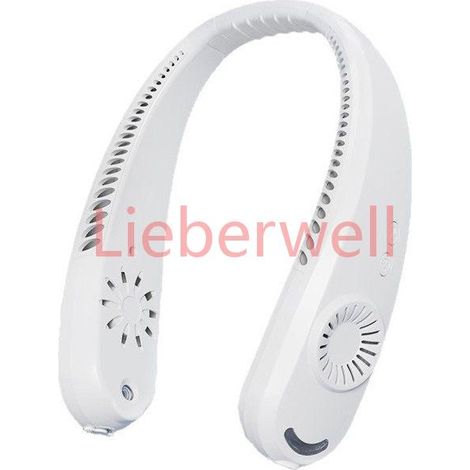 Ventilateur brumisateur de cou USB rechargeable, mini ventilateur nuque sans pale avec brume et 3 vitesses d’été (1/5)