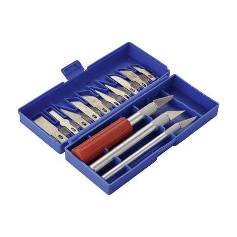 Jeu de 16 couteaux de modélisme Basetech W65469 (1/2)
