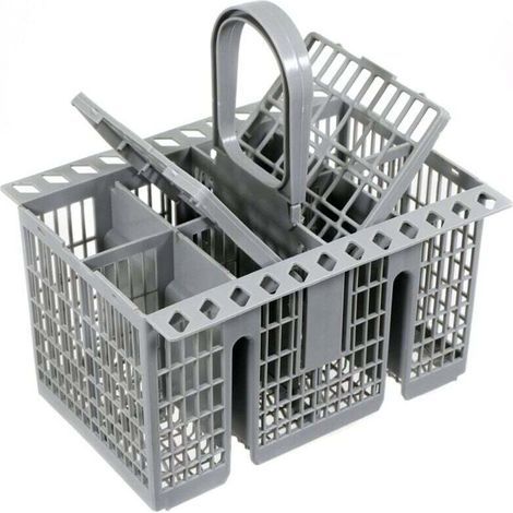Cestello portaposate universale per lavastoviglie, modello Cage, compatibile con Hotpoint, Indesit, Ariston e Whirlpool (C00257140, C00260860, C00386607) (manico removibile) (1/4)
