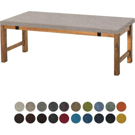 Coussin pour Banc de Jardin 80 x 40 x 5 cm antidérapant，pour intérieur ou extérieur，1, 2 ou 3 Places，Gris (1/5)