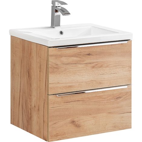 Mueble lavabo individual encastrado 60 cm April Madera (1/4)