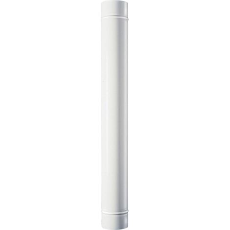 Tubi smaltati per stufe canna fumaria in acciaio porcellanato - 100cm white