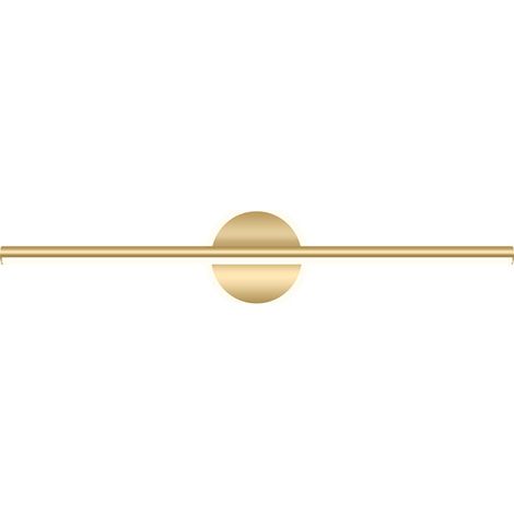 Lampe LED pour miroir de salle de bain, lampe de vanité moderne, lampe de vanité de salle de bain, lampe murale de vanité de baignoire en métal doré, 40 x 13 x 6 cm, lumière blanche 10 W