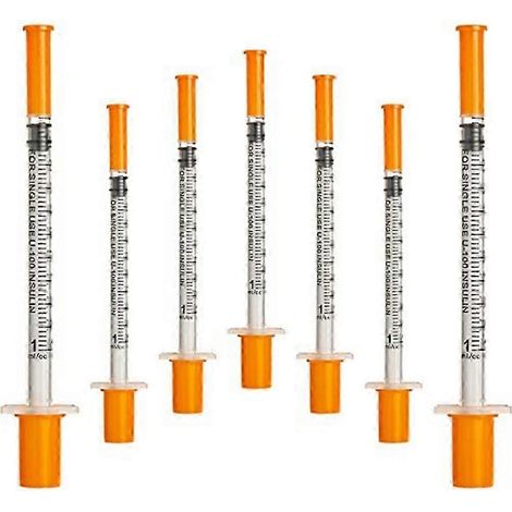 50pcs / paquet 1ml seringue avec 30g (8mm de long) fournitures de laboratoire emballage scellé individuellement (1/5)