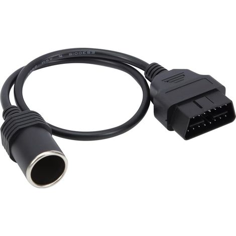 Câble d'alimentation OBD2 16 Broches vers Prise Allume-Cigare Femelle 18 AWG (1/5)