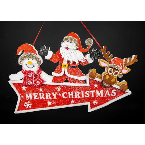 LED Hanging Santa and Snowman Foam (1/5)