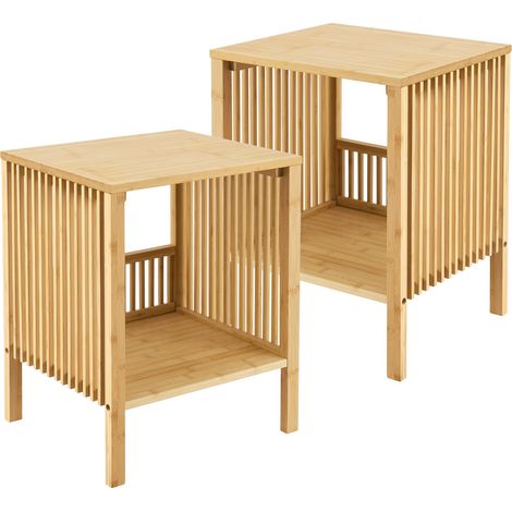 Set de 2 mesas auxiliares bambú natural 030009716 (1/5)