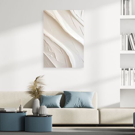 Wandbild 3D Textur Beige 60x90