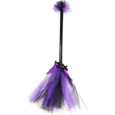 Balai de sorcière pour enfant, idéal pour un déguisement d'Halloween. (1/4)