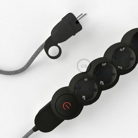 Multiprise Creative Cables m1t4n03rn02 2500W câble textile 3m (1/3)