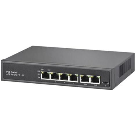 Indexa NWS 44 Netzwerk-Switch Büro 6 Ports PoE