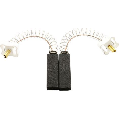 Balais de Charbon Nilfisk Aspirateurs, Dimensions 6x10x37 mm, Pièces Rechange Moteur, Kit de 2 pour Entretien (1/2)