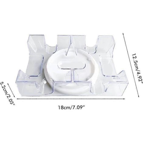 Plateau rotatif pour 6 jeux de cartes (20242) - Porte-cartes pratique et transparent - Organisateur de jeux de cartes (1/4)