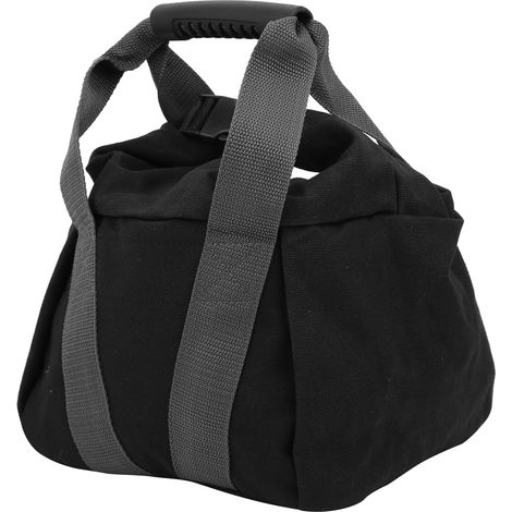 Sac de sable d'entraînement fitness avec poignée confortable pour musculation et crossfit, couleur gris. (1/5)