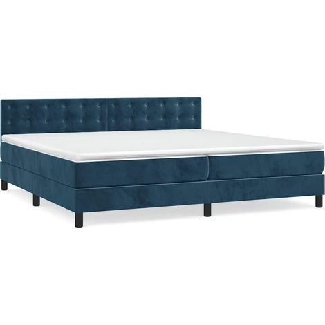 Maison Exclusive - Cama box spring con colchón terciopelo azul os (1/5)