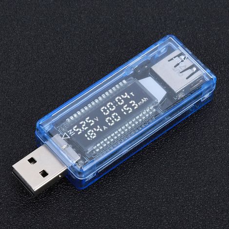 LCD-USB-Detektor, Voltmeter, Amperemeter, Netzteilkapazitätstester, Spannungs- und Strommessgerät (1/5)