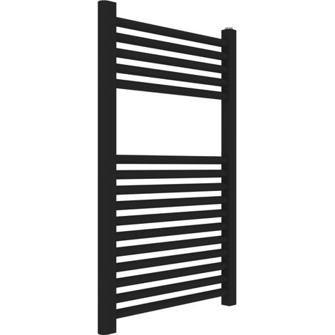 Sèche-Serviettes Pour Salle De Bains Noir 60X77cm