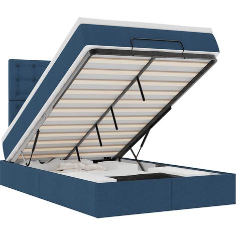 Maison Exclusive - Estructura de cama otomana con colchón tela az