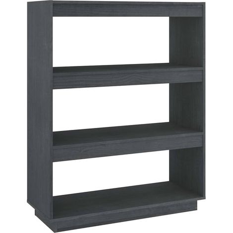 Maison Exclusive - Bücherregal/Raumteiler Grau 80x35x103 cm Massi (1/5)