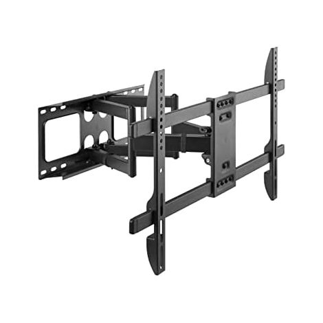Staffa TV da Parete Regolabile e Girevole per Schermi 37-80" Nero, Capacit� 60kg, Movimento Completo e Inclinabile (1/5)