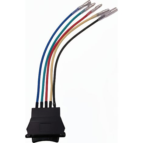 Commutateur de régulateur de vitre électrique à double flèche, bouton de lève-vitre automobile universel câblé à 5 broches (1/4)