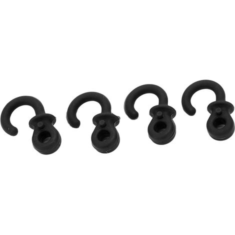 Amortisseur de corde d'arc à poulies Monkey Tail (pièces) - Stabilisateur de corde pour l'entraînement en extérieur - Noir (1/5)