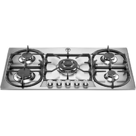 Bertazzoni La Germania P9101D9X/19 Kochfeld Edelstahl Integriert 90 cm Gaskochfeld 5 Zone(n)