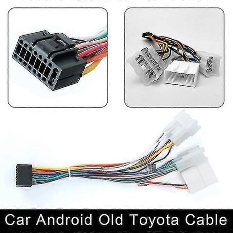Connecteur d'alimentation universel pour autoradio Android 2 DIN (couleur : Toyota ancienne génération) (1/4)