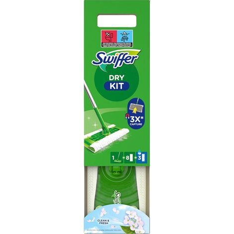 Kit di avviamento 1 Mocio per la pulizia +8 asciutti +3 umidi