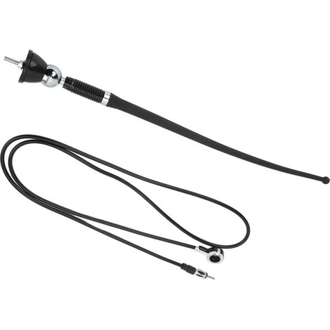 Universelle 36 cm schwarze, hitzebeständige ABS-Autoantenne für FM/AM-Empfang – Auto-Signalantenne