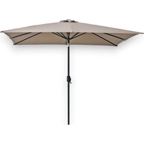 Ombrellone 250x250 cm da giardino con struttura in acciaio e apertura a manovella Skit (1/3)