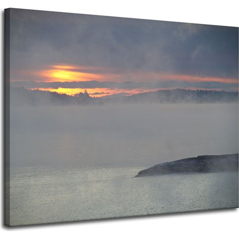 Impression sur toile Nature Coucher de soleil 100x80 (1/4)
