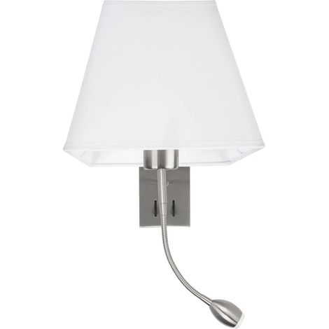 [GEBRAUCHT] B-Ware Nova Luce Wandleuchte Wandlampe Valencia Led E27 Chrom Warmweiß Mit Leselampe 3 W