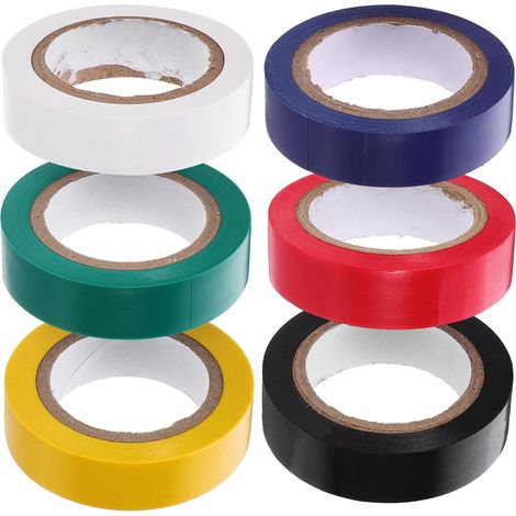 Cinta Aislante Eléctrica de Pvc 6 Rollos Surtido Haute Résistance (1/5)