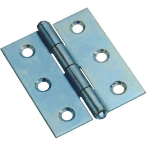 Cerniere mezze larghe pesanti con perno fisso art.838 - mm.30x28,5x1,4
