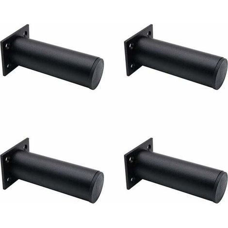 Ulisem4 Pieds De Meubles Réglables Noir Mat, En Alliage D'aluminium 30x120 Mm, Pieds De Meuble Tv Pour Table Basse D'armoire, Pied De Support Pour Canapé De Meuble (1/4)