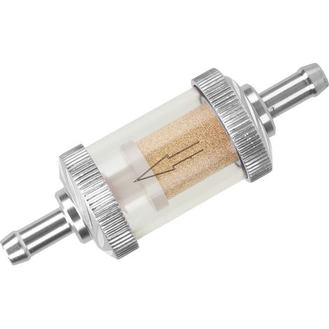 Filtre à essence moto ABS résistant à la chaleur pour diamètre 6mm, argent, compatible motocyclette, séparateur carburant, pièce de rechange universelle. (1/5)